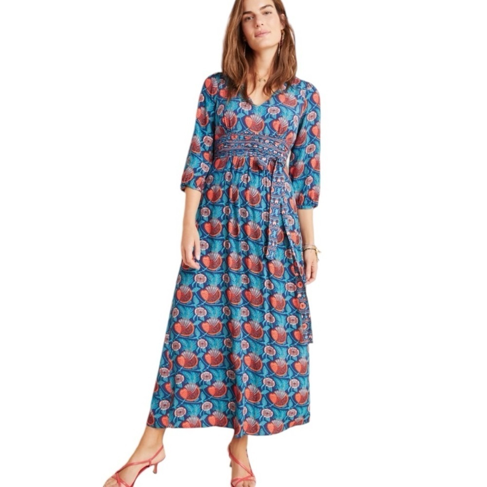 Anthropologie Maeve‎ Philomena Floral Maxi Dress 2